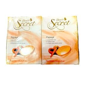 Diva’s Secret Papaya Moisturizing Beauty Soap Bar, 150g